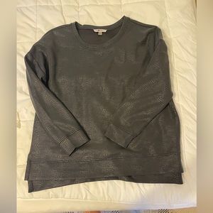 Cable and Guage Snakeskin sweatshirt